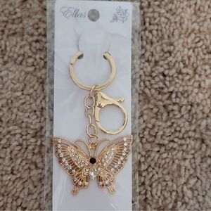 Ella Gold and Silver Butterfly Key Holder
(156)